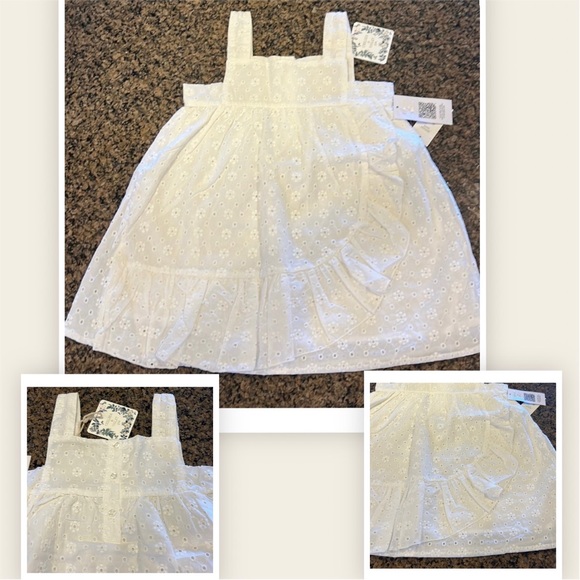 Chelsea & Violet Other - Chelsea & Violet white asymmetric eyelet dress. Size 4T